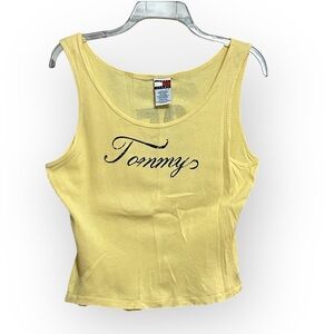 Tommy Hilfiger ribbed logo tank top.  EUC size XL.